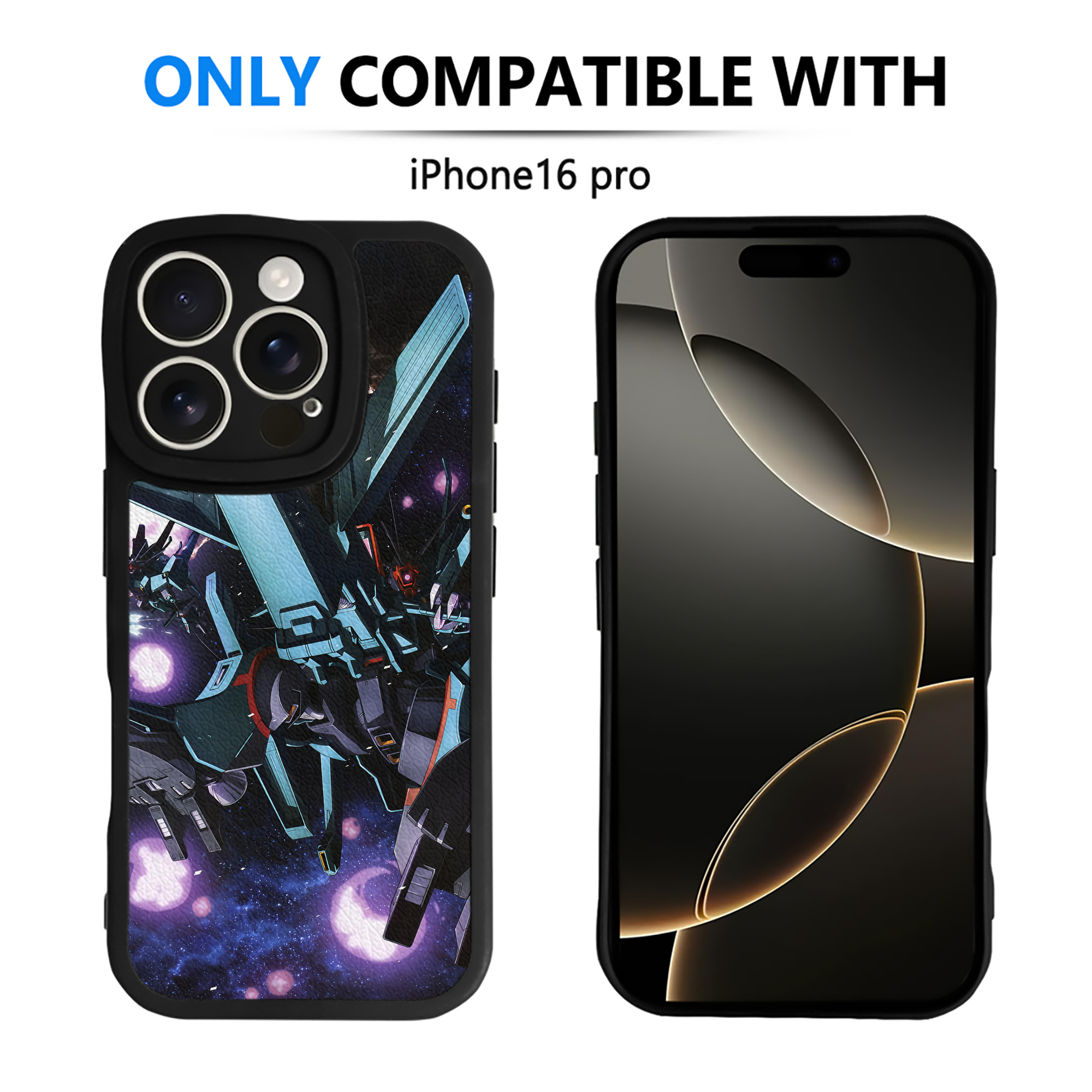 （画像用） 機動戦士ガンダム Mobile Suit Gundam 【iPhone 16シリーズ対応】シリコンスマホケース（レザー調） 材質：シリコン